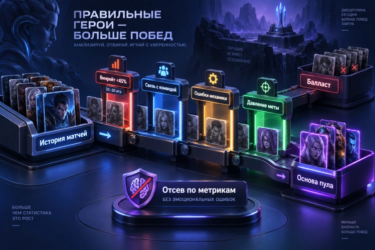 Аудит текущих персонажей: критерии отсева балласта