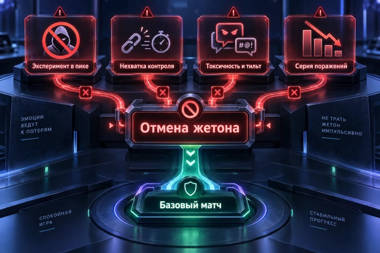 Факторы риска: когда жетон нажимать нельзя
