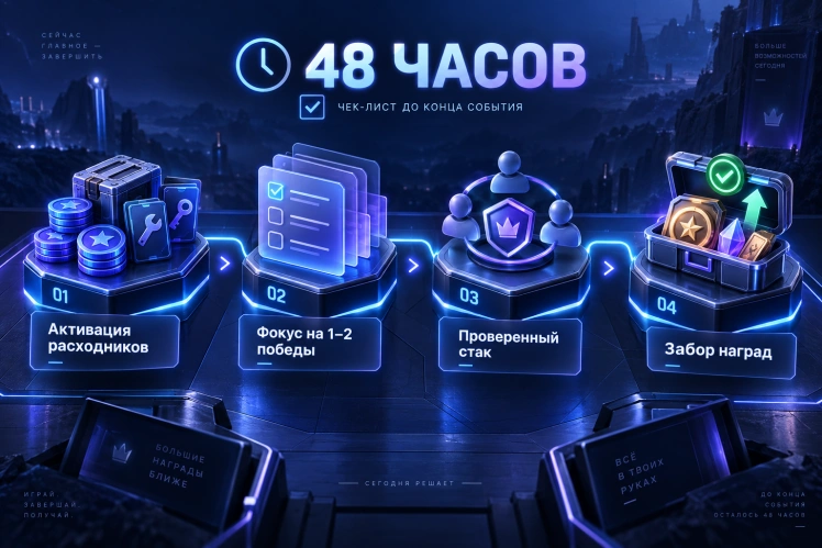 Чек-лист закрытия ивента за 48 часов до дедлайна
