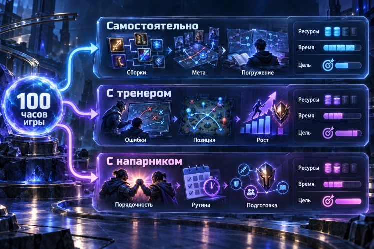 Оценка формата игры: самостоятельный путь, тренер или помощь напарника