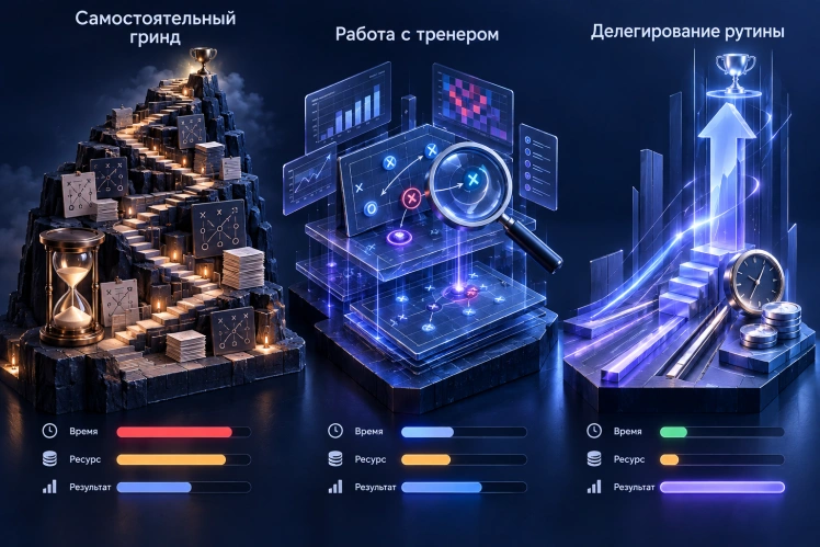 Самостоятельный подъем, помощь тренера или делегирование рутины