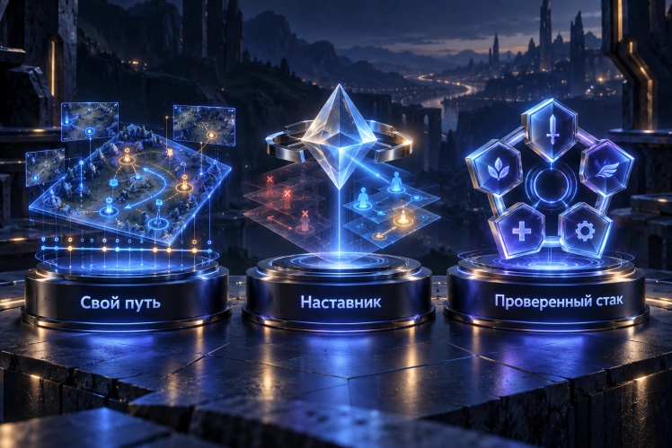 Самостоятельный прогресс, наставничество или помощь команды