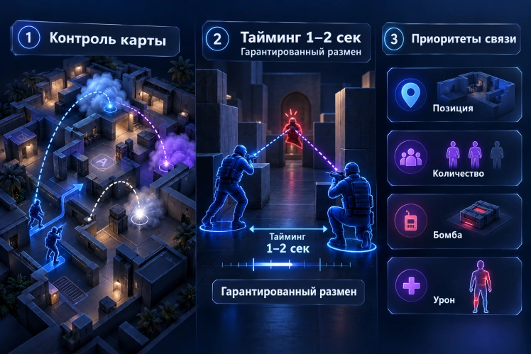 Фундамент стабильного винрейта: структура раунда и размен