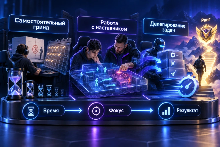 Самостоятельный подъем, помощь наставника или делегирование рутины