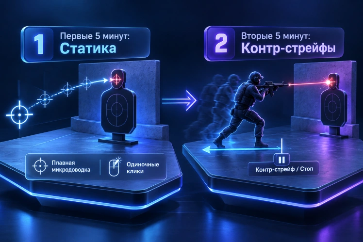 Этап 1: Разогрев кисти и микродоводка на ботах (10 минут)