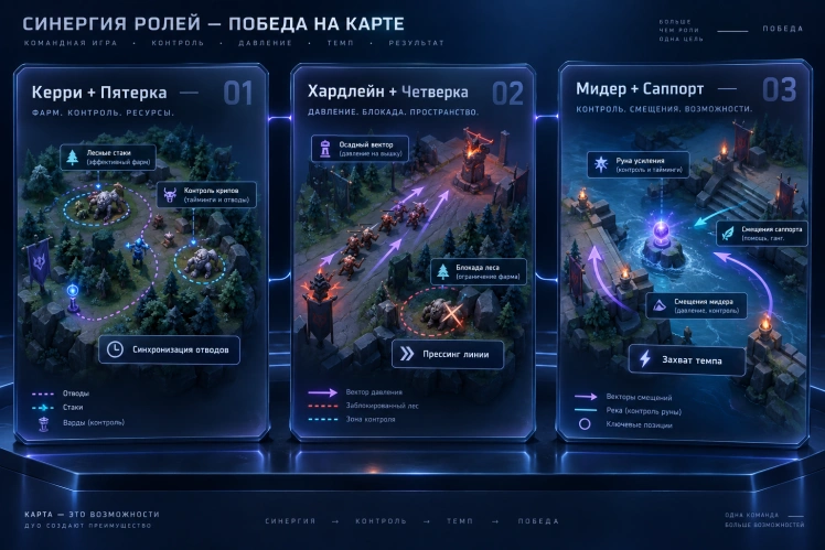 Синергия ролей и построение драфта